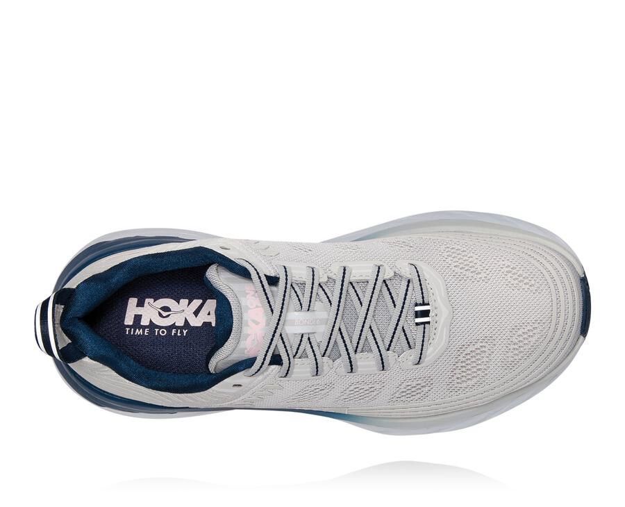 Basket Hoka One One Bondi 6 Femme - Grise - YIU-924560